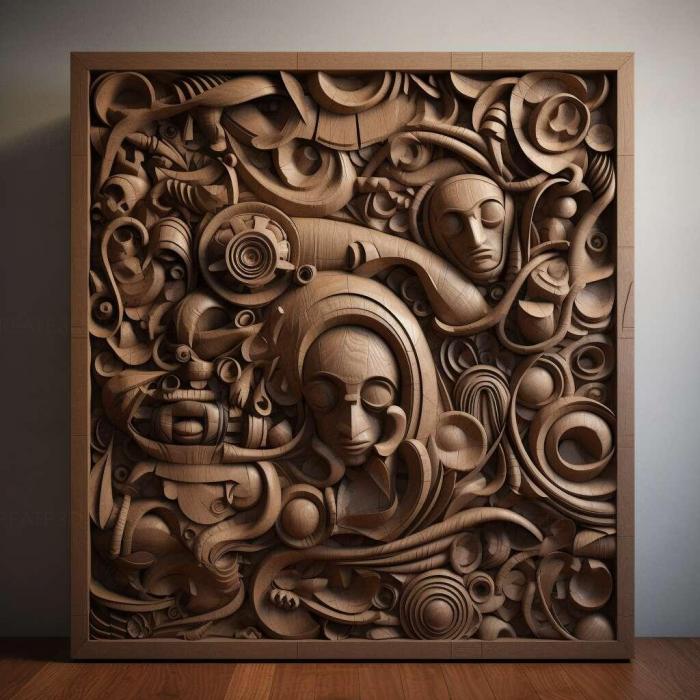 نموذج ثلاثي الأبعاد لآلة CNC 3D Art 